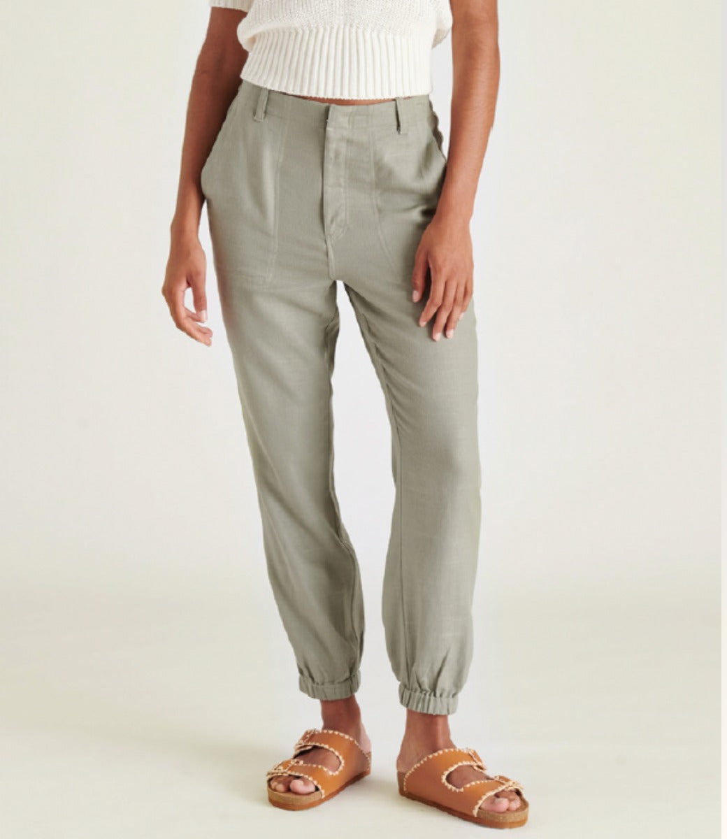 Warm Stone Green Hadia Jogger Pant