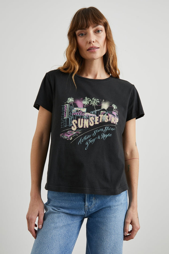 Washed Black Sunset Strip Classic Crew T-Shirt