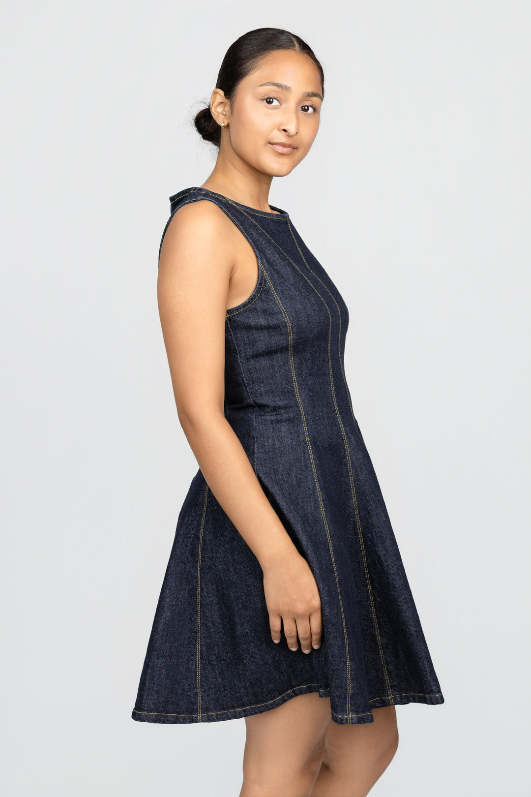 Washed Denim Nicole Mini Dress