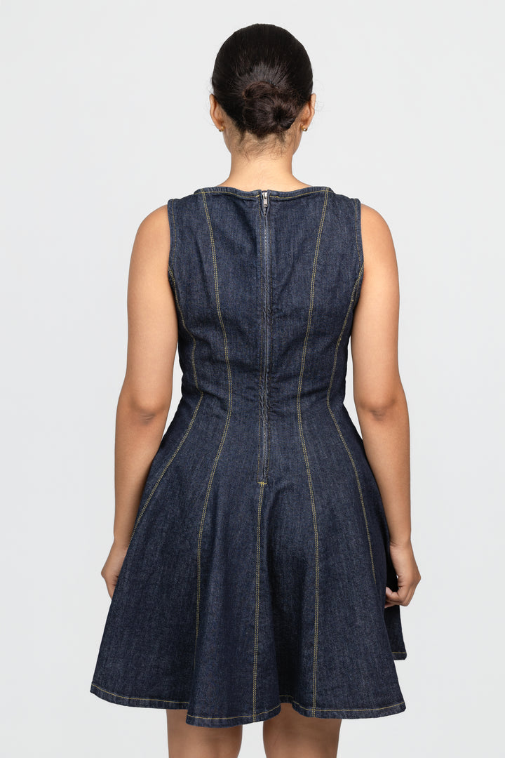 Washed Denim Nicole Mini Dress