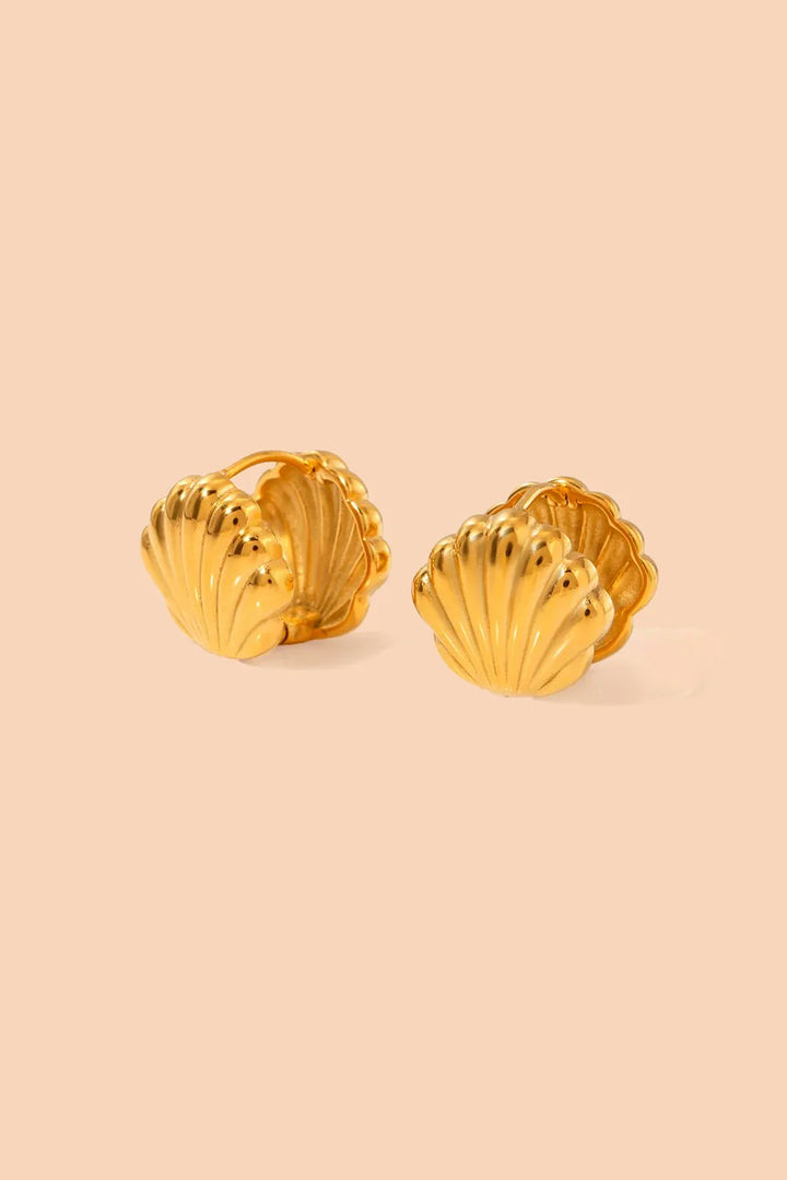 What The Shell Huggie Earrings