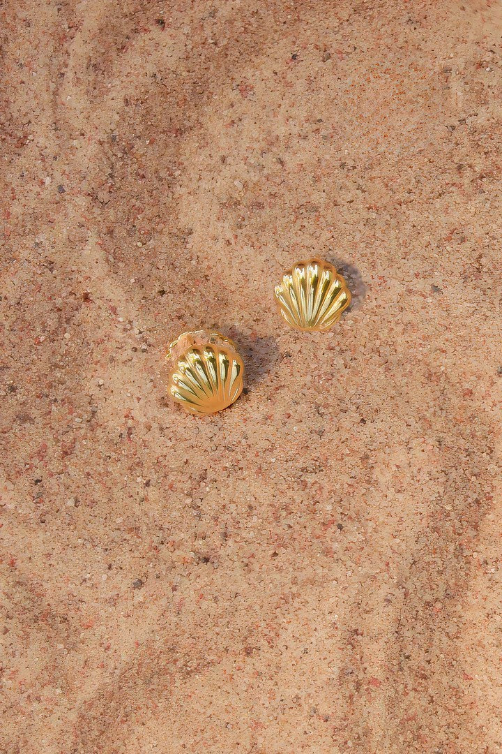 What The Shell Huggie Earrings