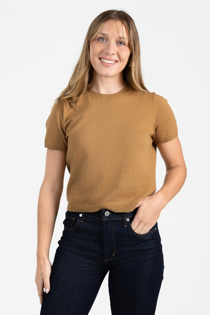 Wheat Palmer Sweater Tee