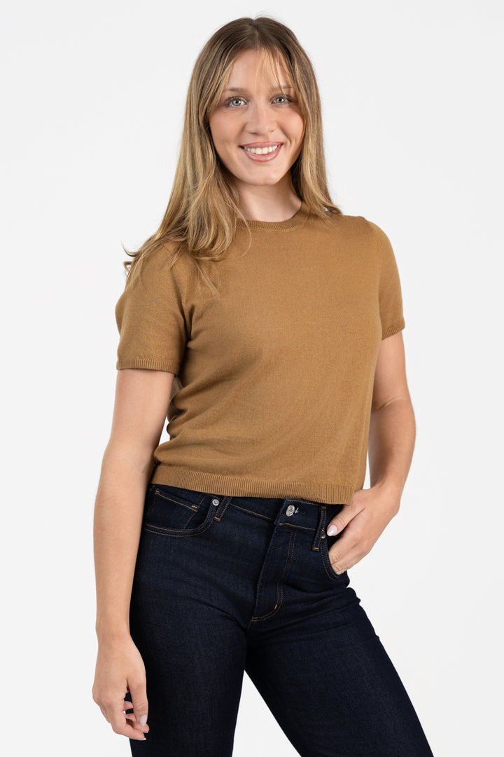 Wheat Palmer Sweater Tee