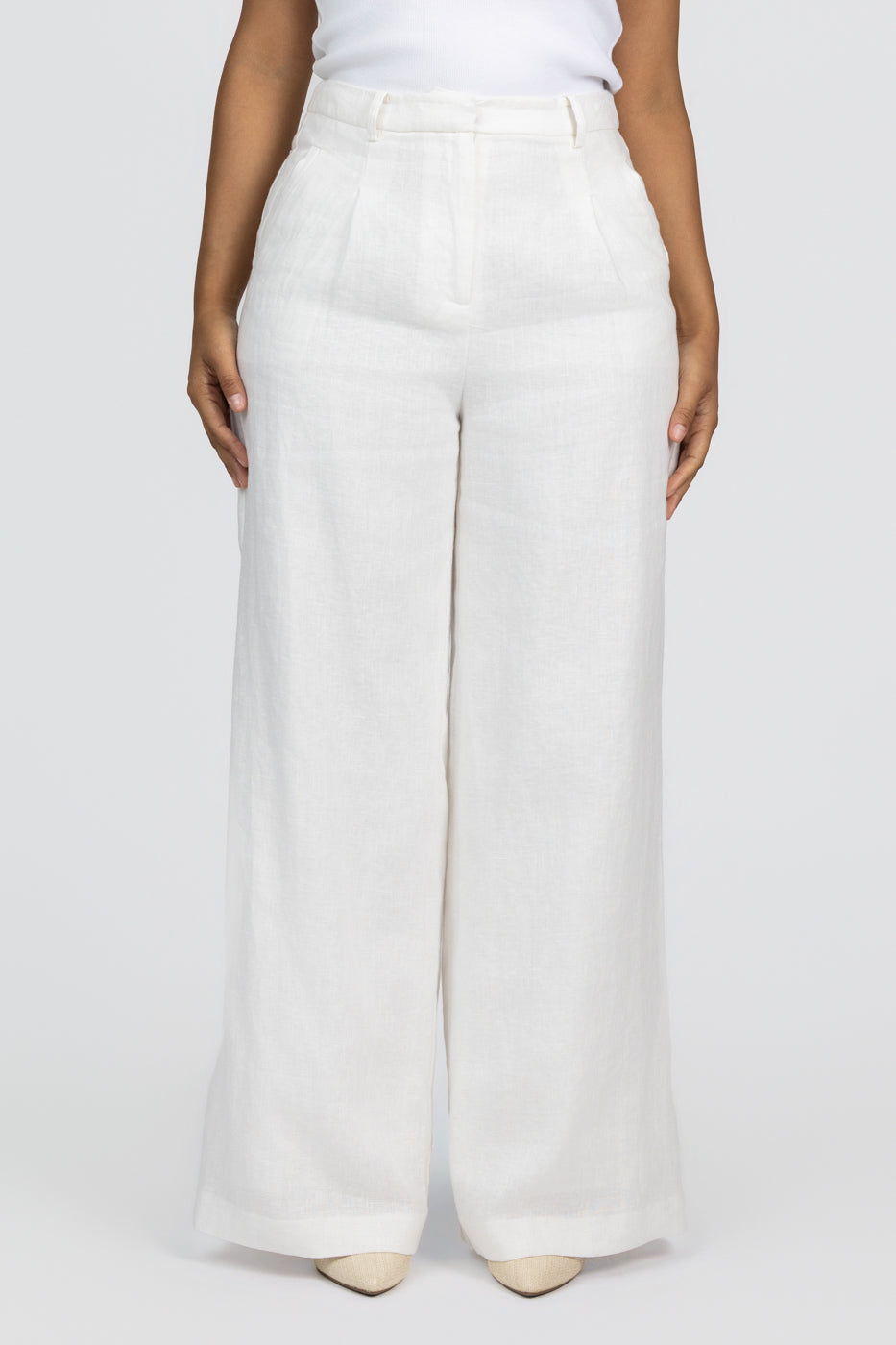 White Linen Savannah Pant
