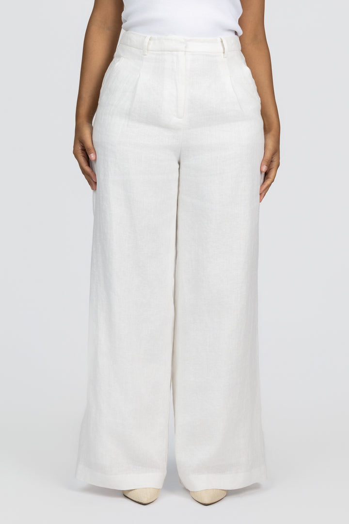 White Linen Savannah Pant