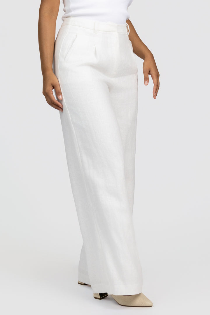White Linen Savannah Pant