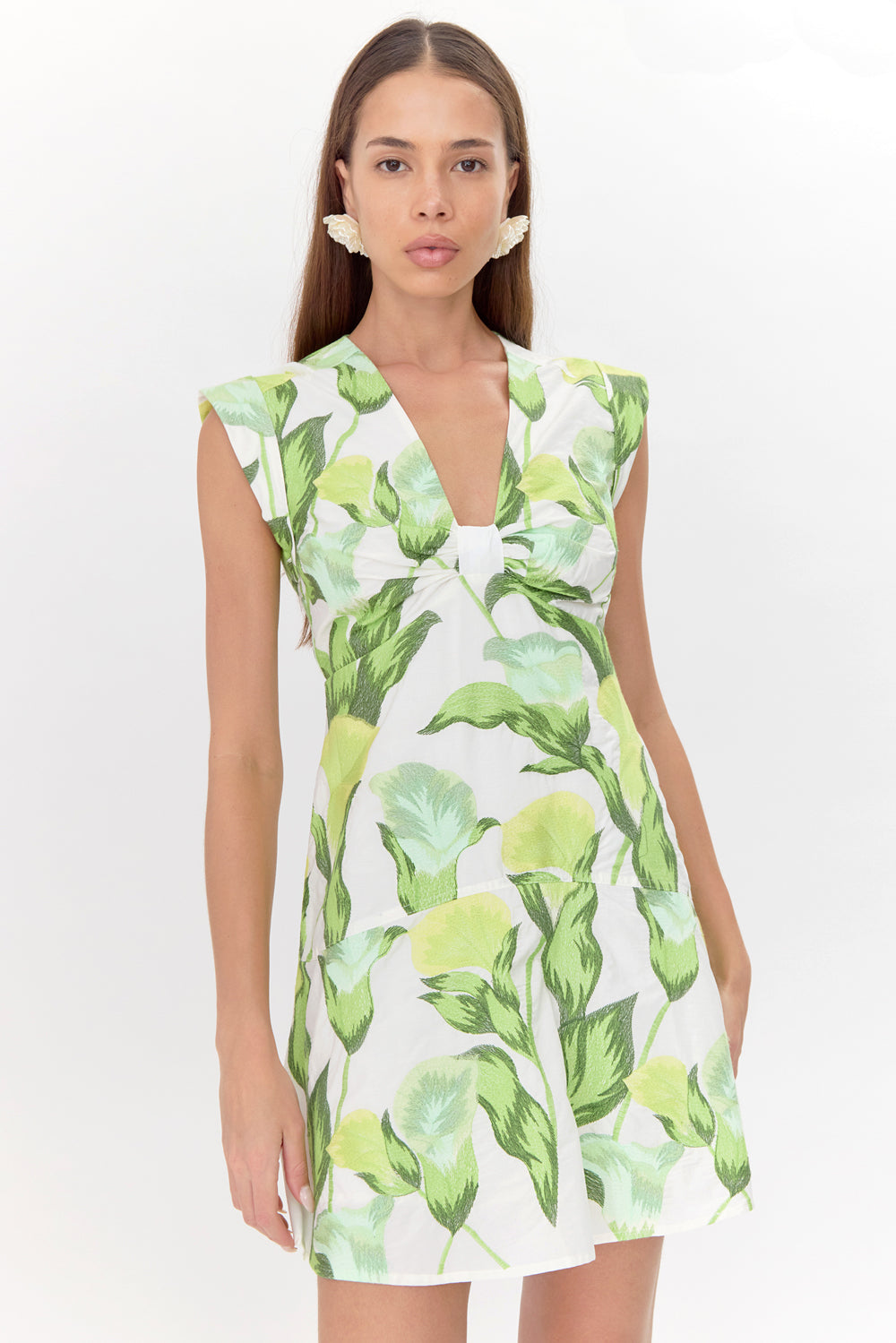 green emerald velvet dress Beyond Yoga Around The World Front Twist Dress