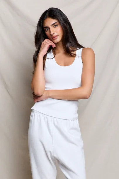White Debbie Tank