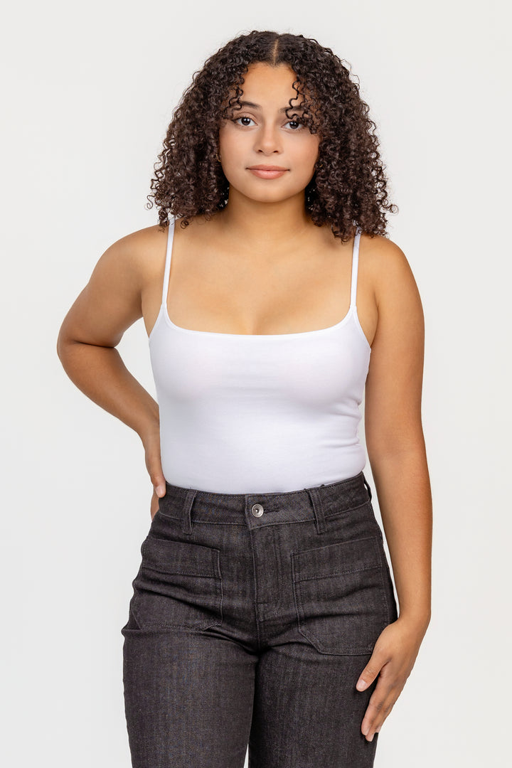 White Jersey Bea 90's Cami