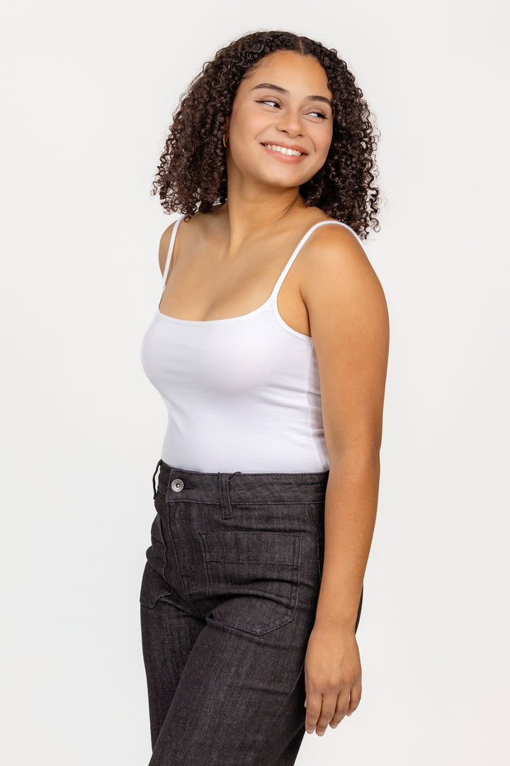 White Jersey Bea 90's Cami