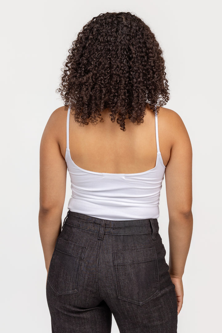 White Jersey Bea 90's Cami