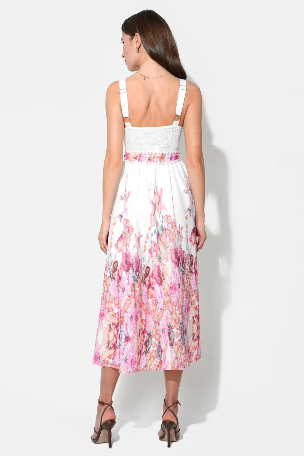 White Magenta Remi Dress