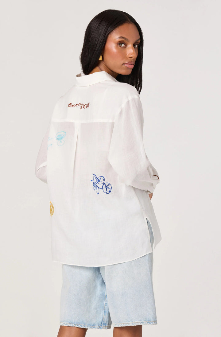 White Picnic Trace Shirt