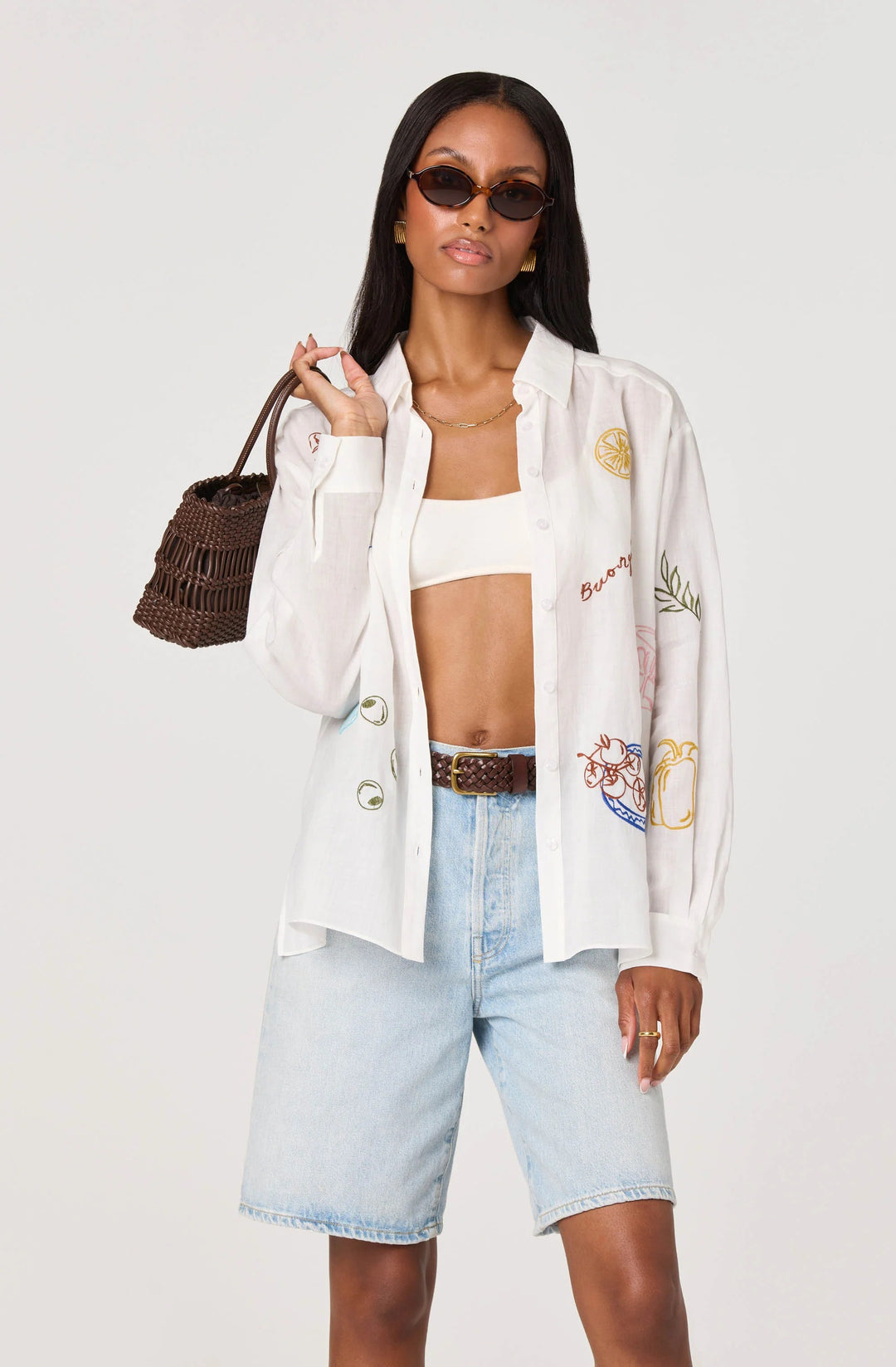 White Picnic Trace Shirt