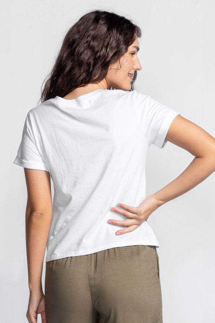 White Relaxed Fit Dayna T-Shirt