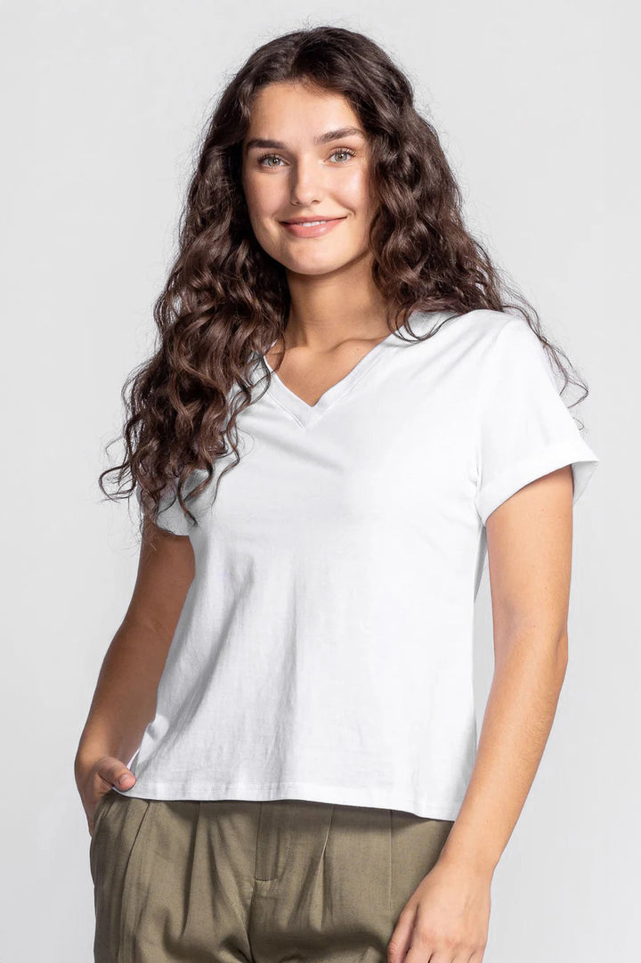 White Relaxed Fit Dayna T-Shirt