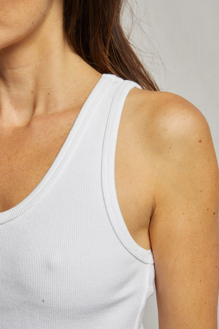 White Blondie Tank