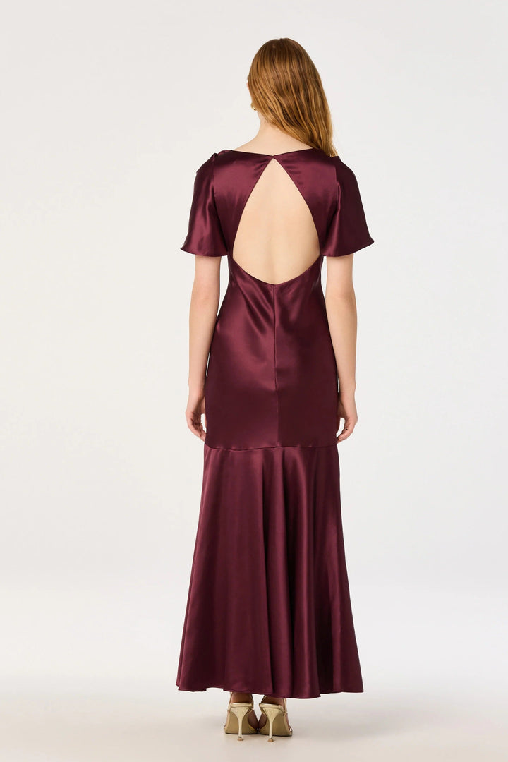 Wine Jamie Dress