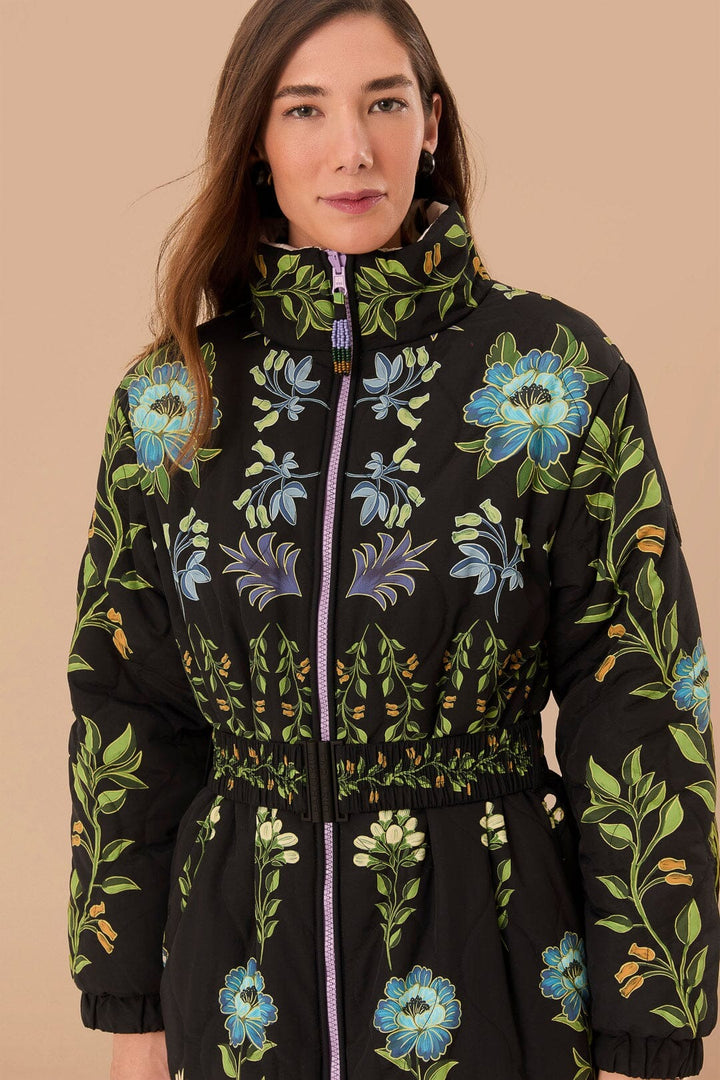 Winter Garden Reversible Long Puffer Jacket