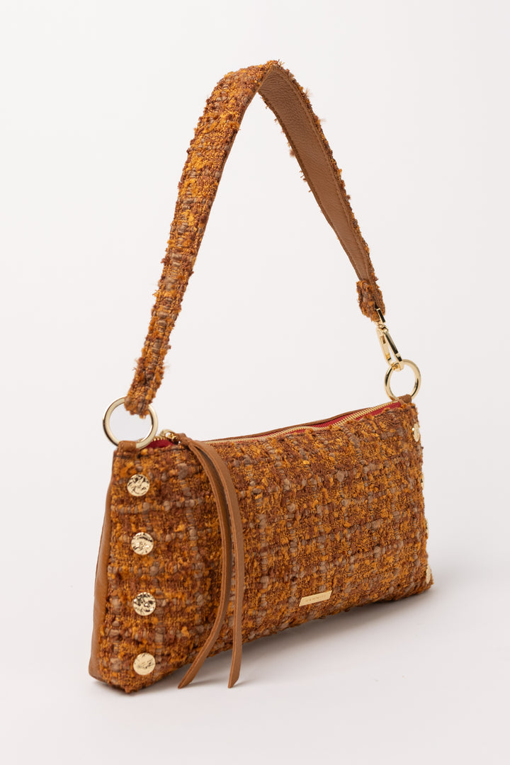 Woven Maple Wood w/ Red Zipper Kyle Bag