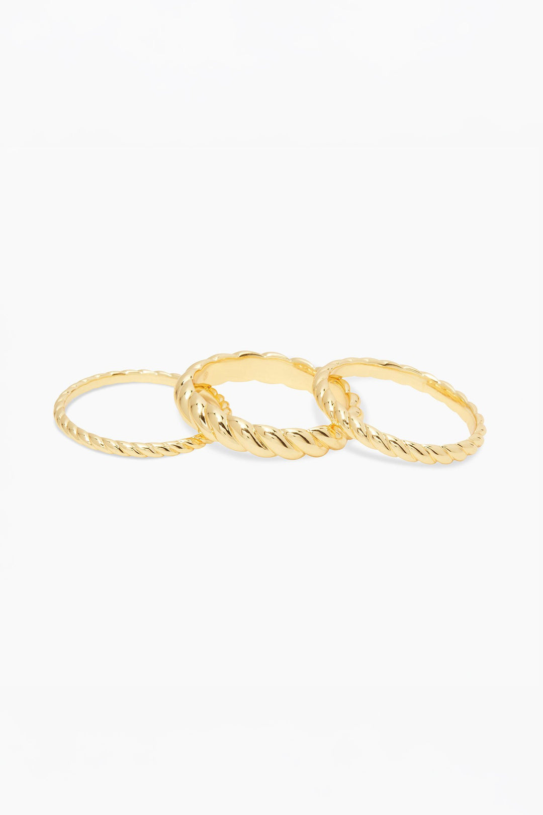 Crew Braided Ring, Set of 3
