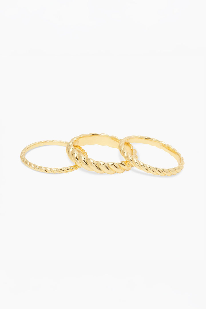 Crew Braided Ring, Set of 3