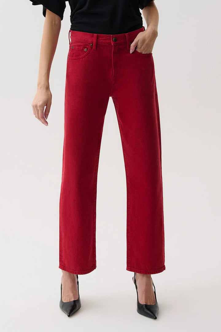 Savvy Red Bowed Straight Lexi Jean
