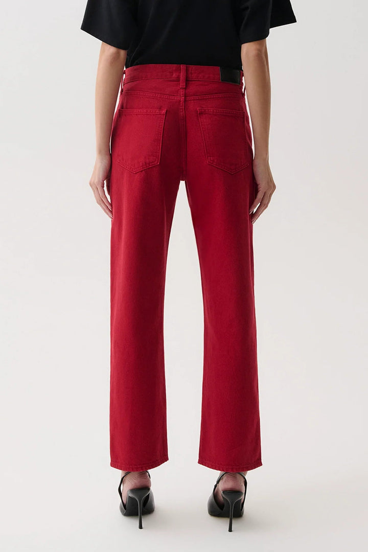 Savvy Red Bowed Straight Lexi Jean