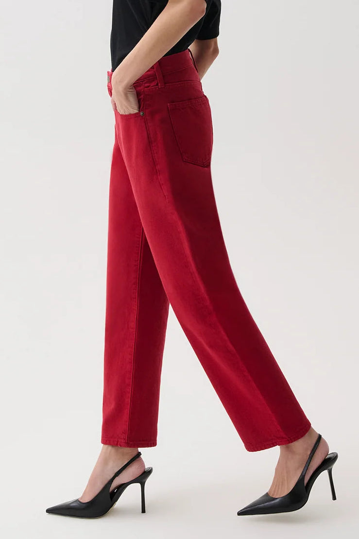 Savvy Red Bowed Straight Lexi Jean