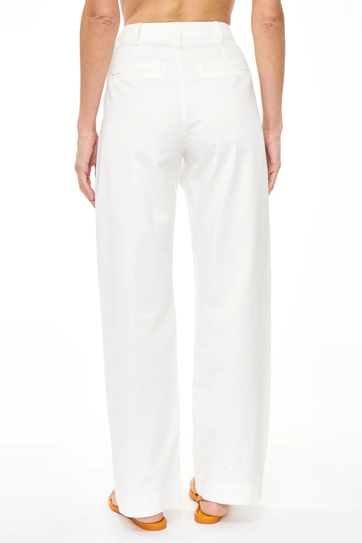 Alabaster High Rise Wide Leg Trouser