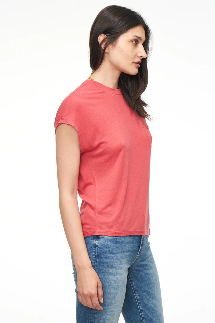 Strawberry Asymmetric Alma T-Shirt