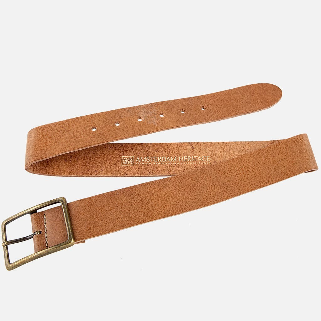 Beige Leather May Belt