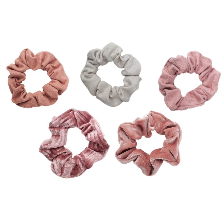 Blush & Mauve Velvet Scrunchies