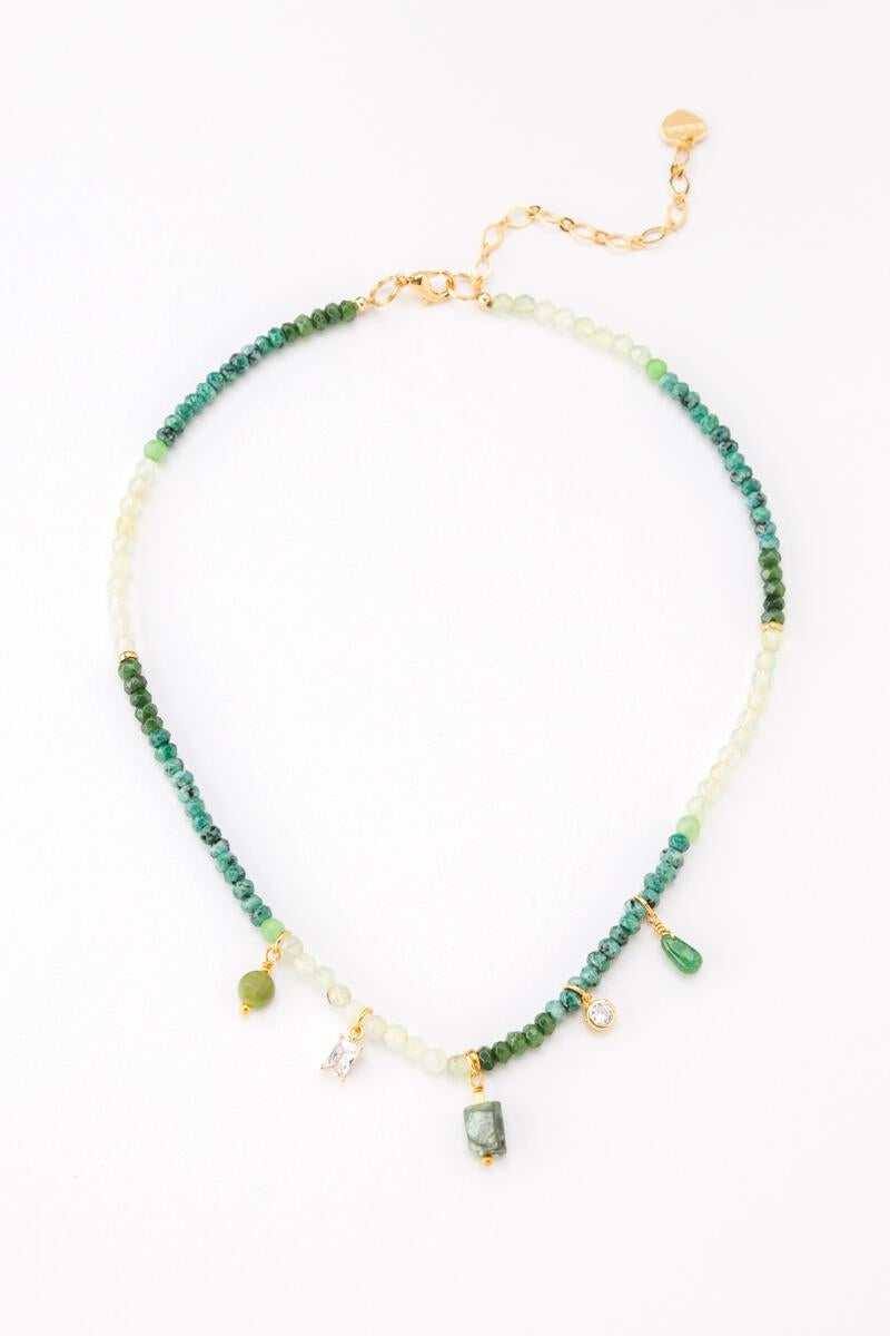 Shades of Green Choker Necklace