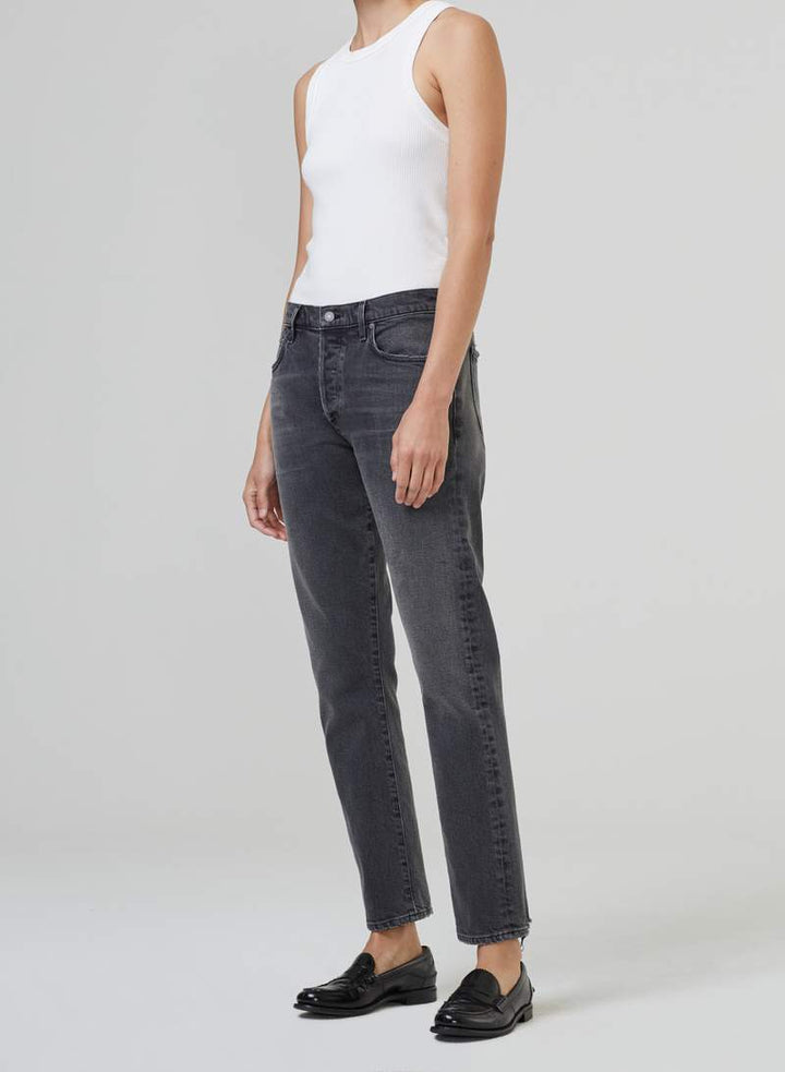 Nikita Dark Gray Slim Boyfriend Jean