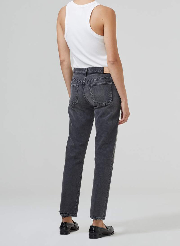 Nikita Dark Gray Slim Boyfriend Jean