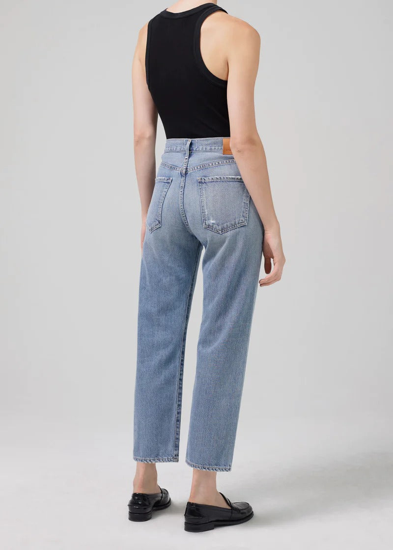Old Blue Cropped Relaxed Straight Jean