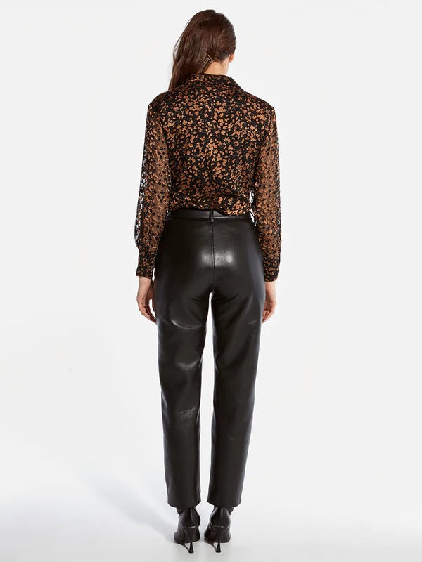 Copper & Black Dotted Sasha Blouse