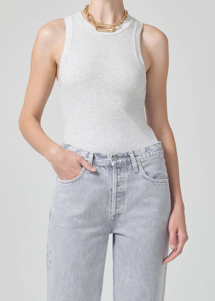 Isabel Heather Grey Racerback Tank