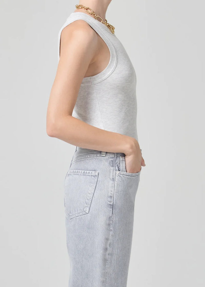 Isabel Heather Grey Racerback Tank