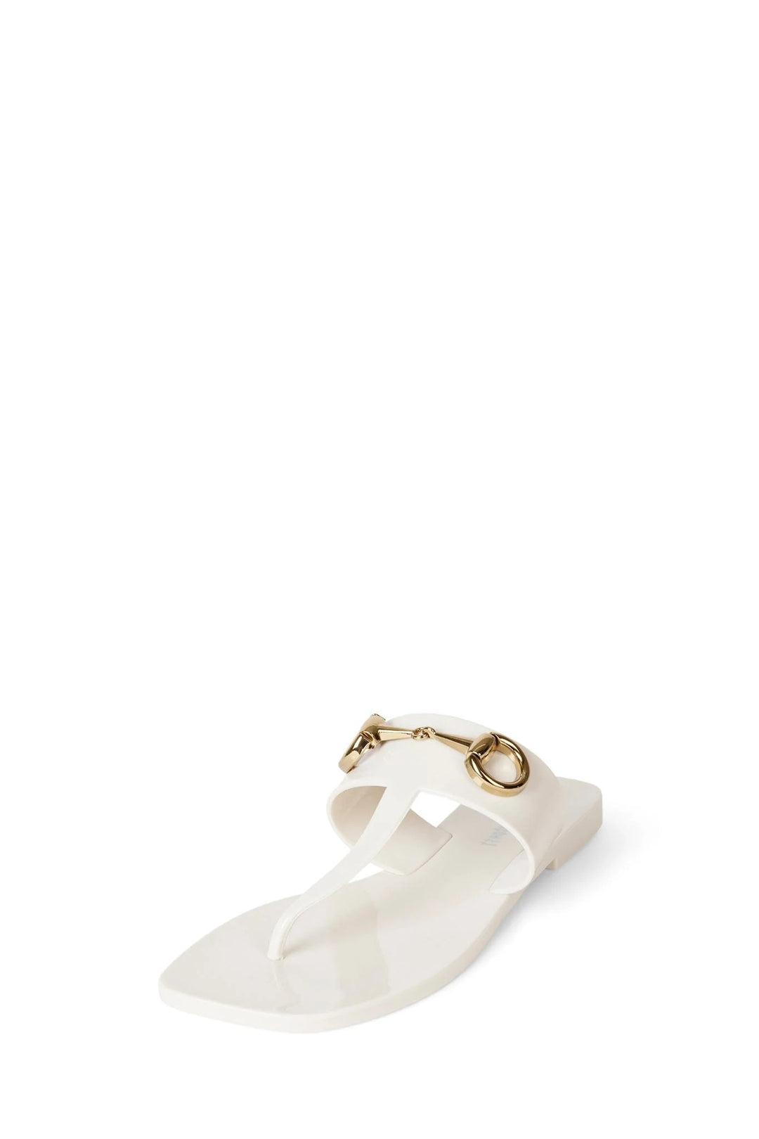 Jeffrey Campbell A-Lil-Bit Cream Patent Sandal