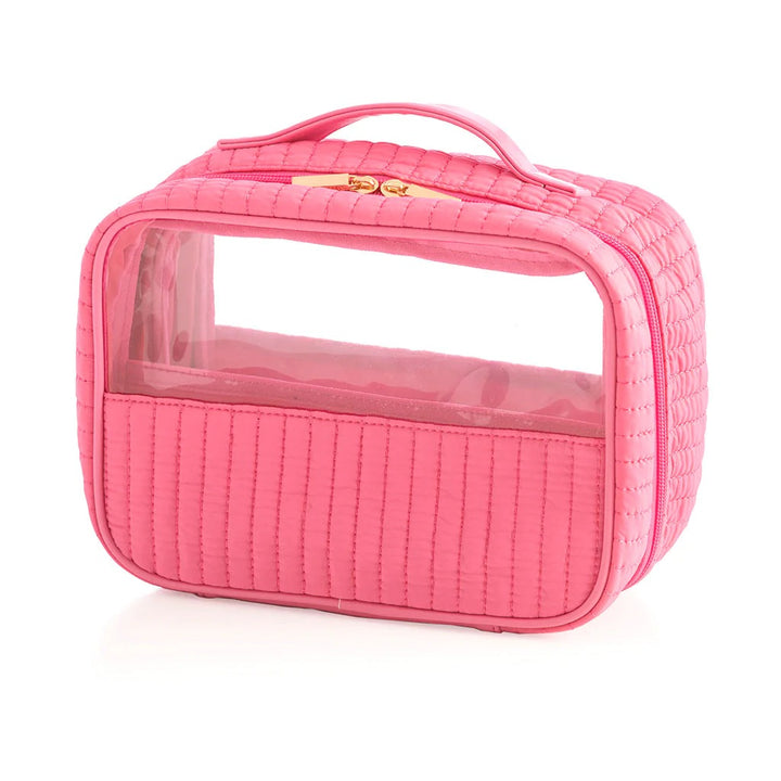 Pink Clear Cosmetic Bags Set/2