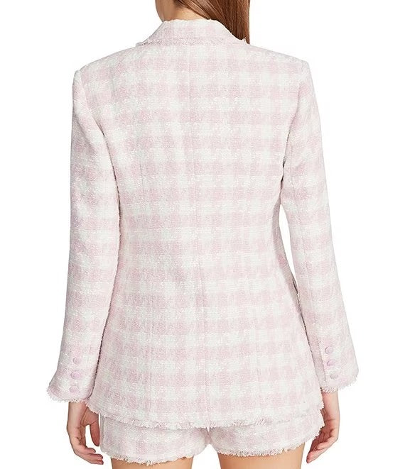 Pink Tulle Houndstooth Harlow Jacket