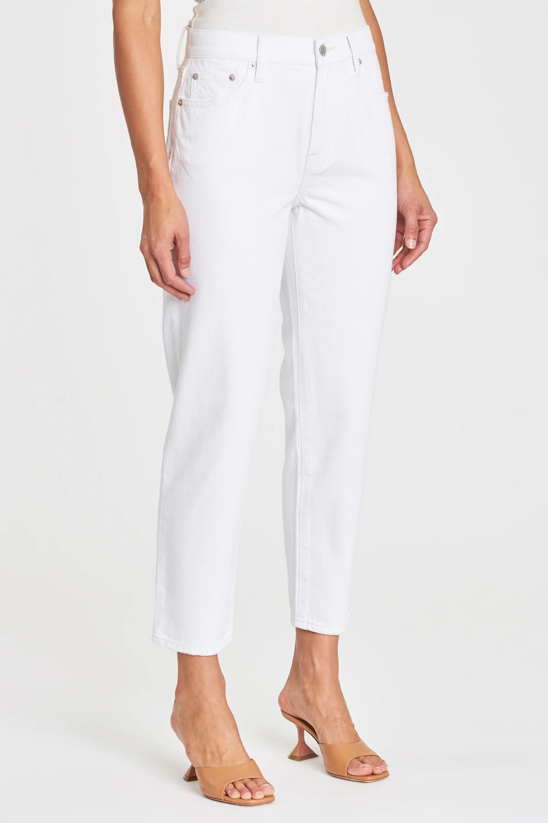 Snowstorm White Relaxed Cropped Jean