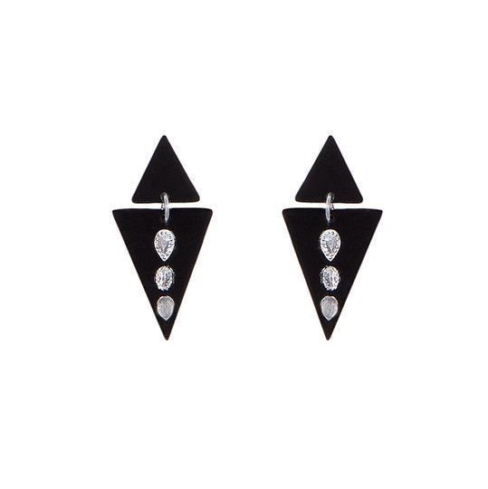 Acrylic Triangle Drop Earrings