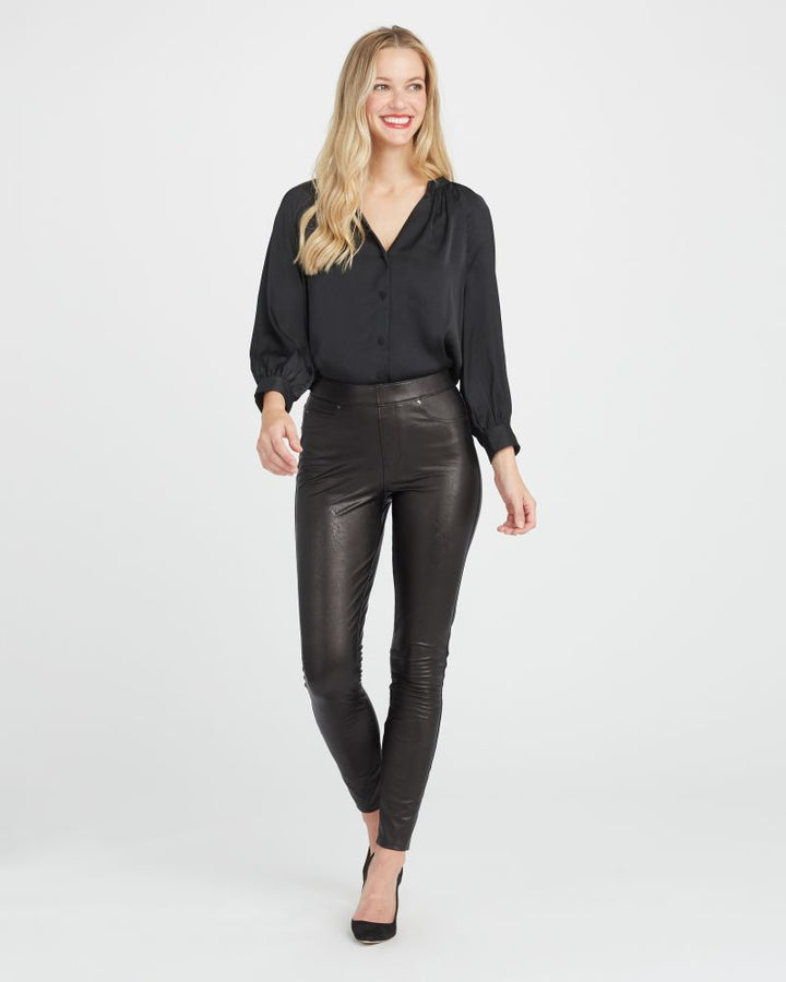 Faux Leather Ankle Skinny Spanx Pant